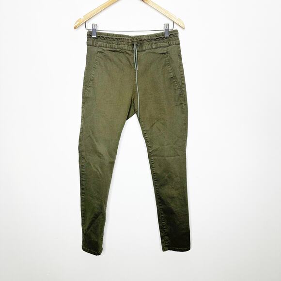 FLOG Shely Olive OG Pull on Jogger green stretch drawstring pockets women's 29 - Picture 4 of 10